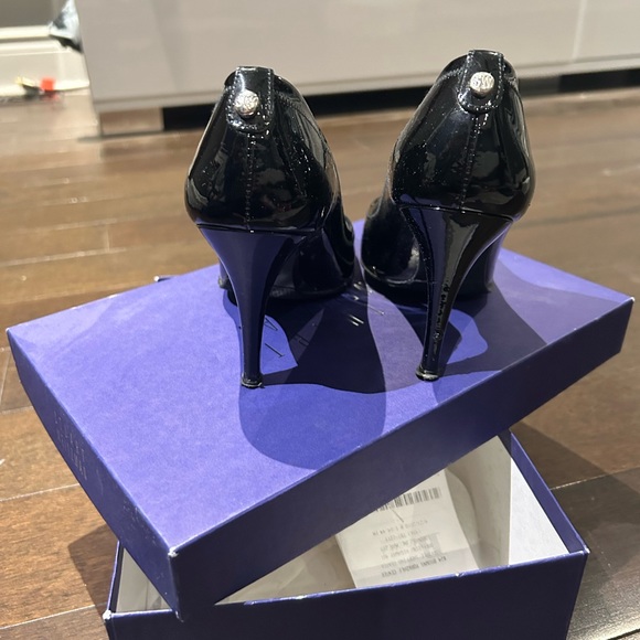 Stuart Weitzman patent peep toe heels - Picture 6 of 7